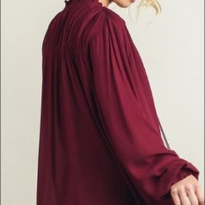 NWT Umgee Burgundy Boho Top